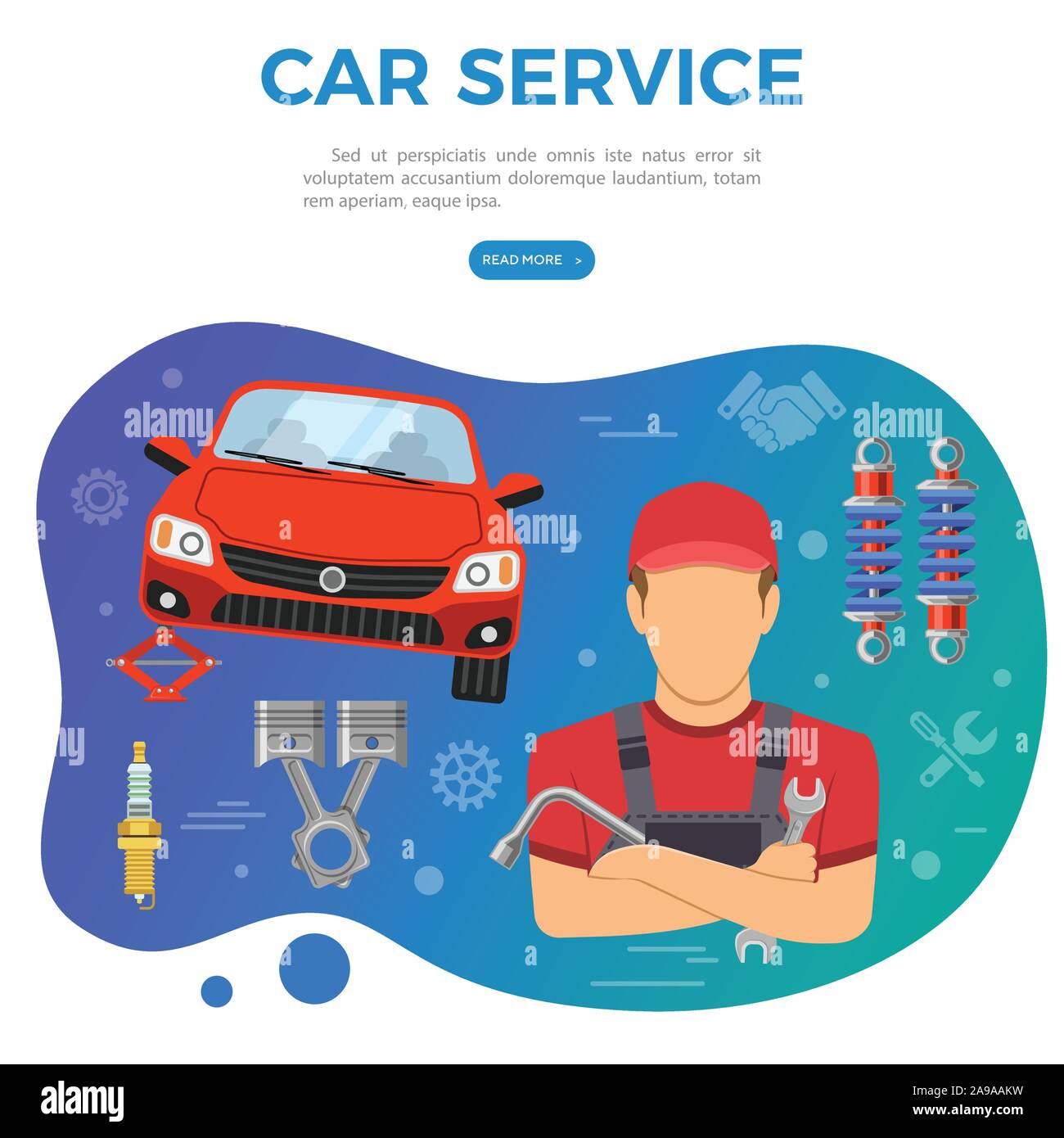 Car Service Banner Stock Vector Image & Art - Alamy
