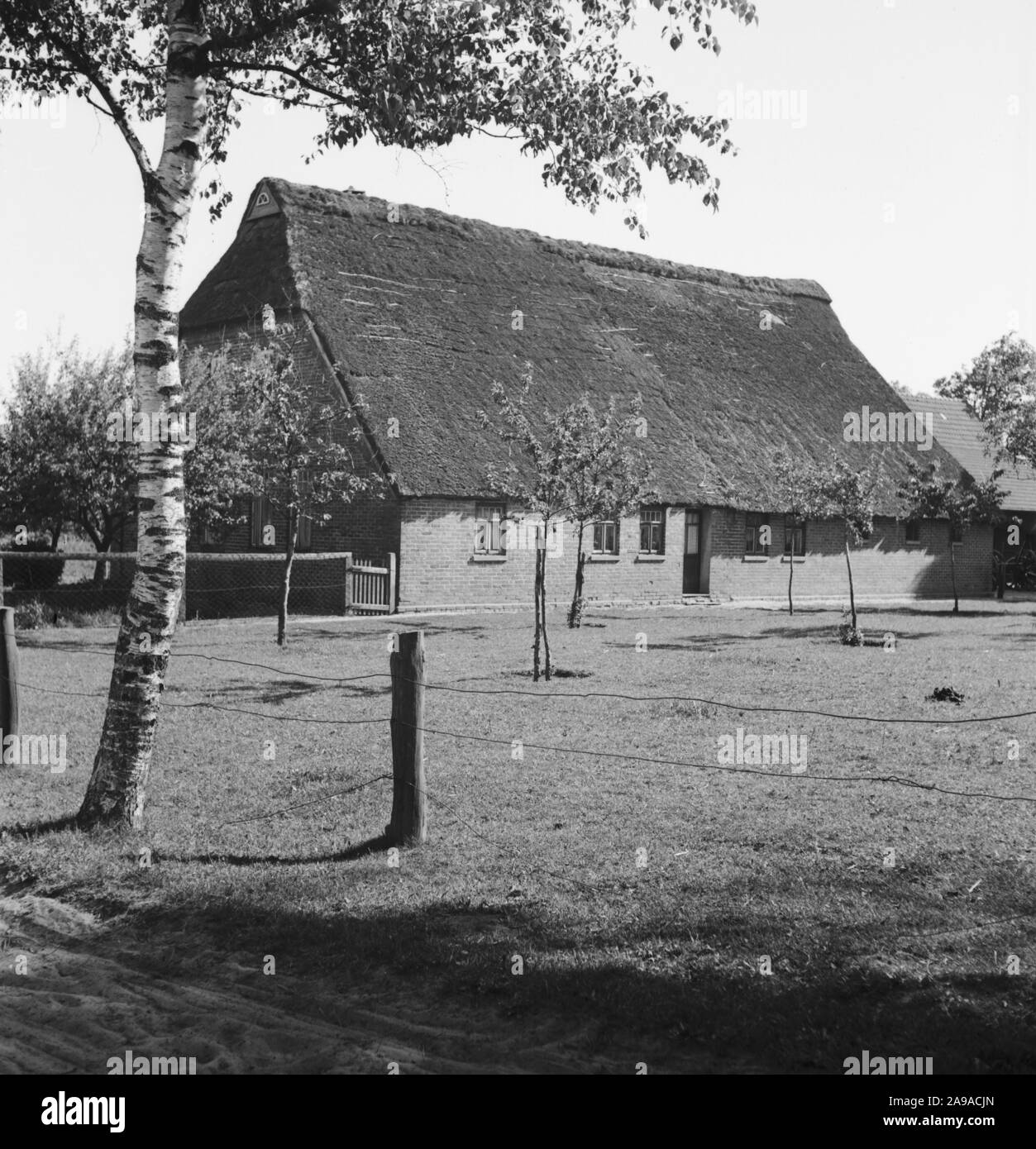 A traditional farmhouse in Worpswede, Germany 1930s Stock Photo Alamy