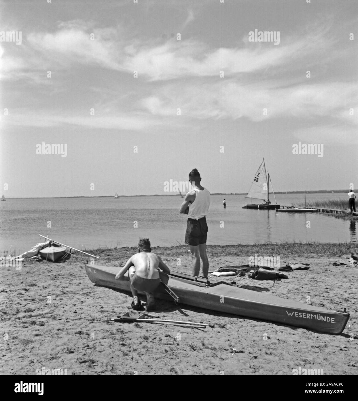 Summer by the lake, Germany 1930s Stock Photo - Alamy