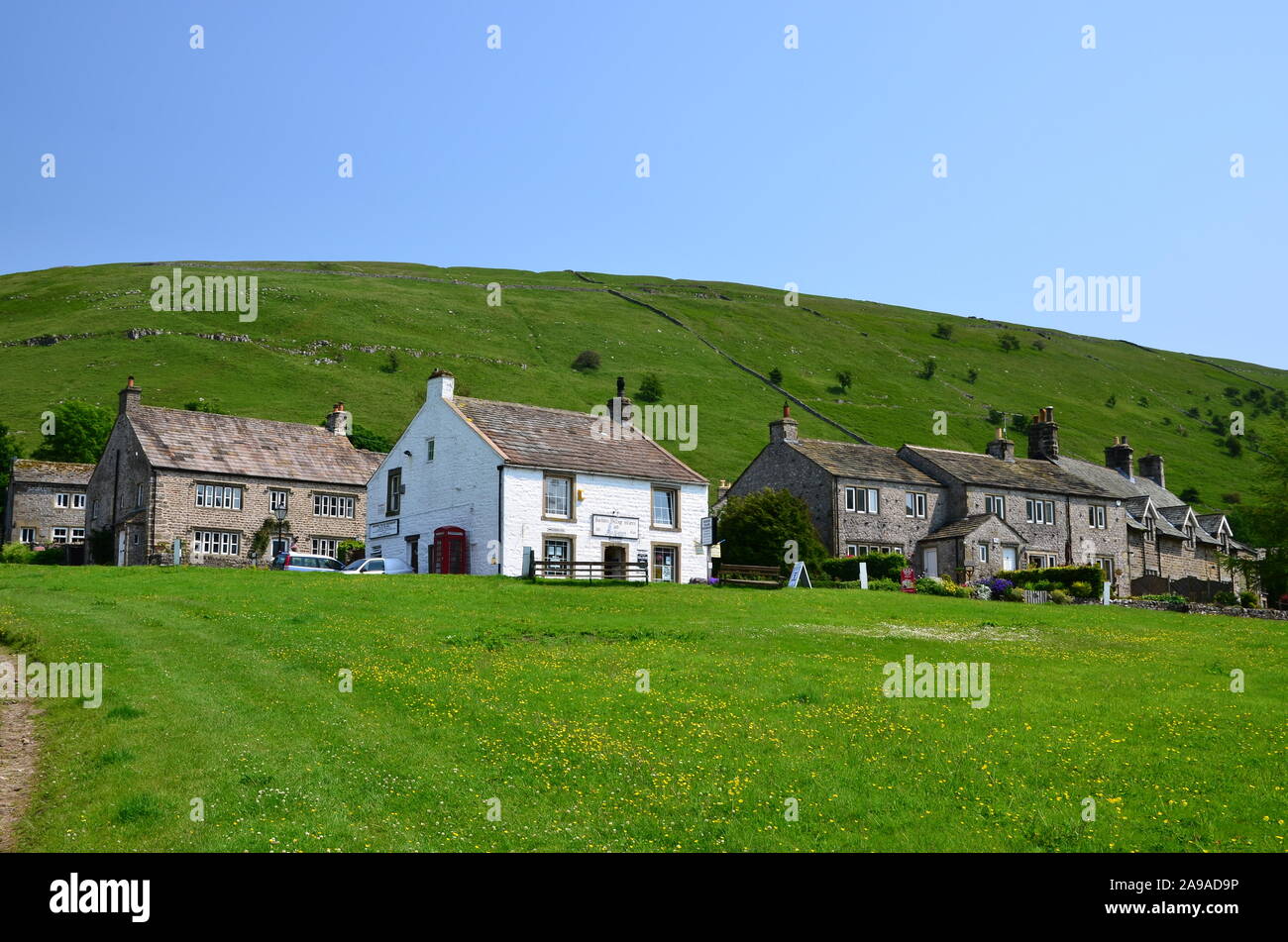 Buckden, Upper Wharfedale, North Yorkshire Stock Photo