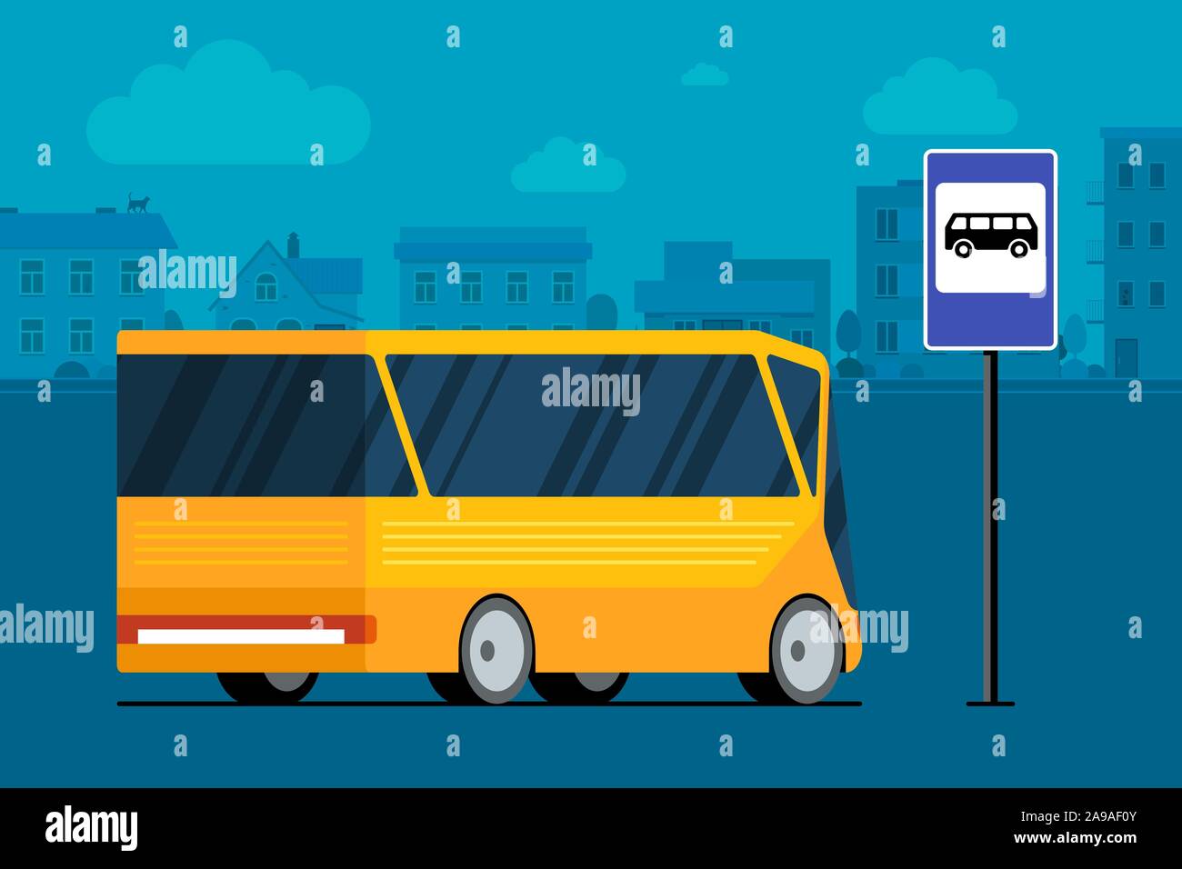 Destination sign on front of bus Stock Vector Images - Alamy