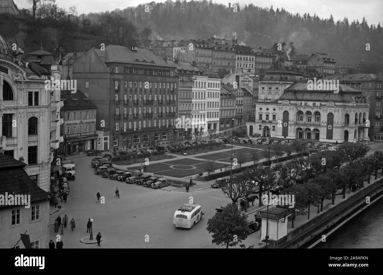 At Karlsbad, 1930s. Stock Photo