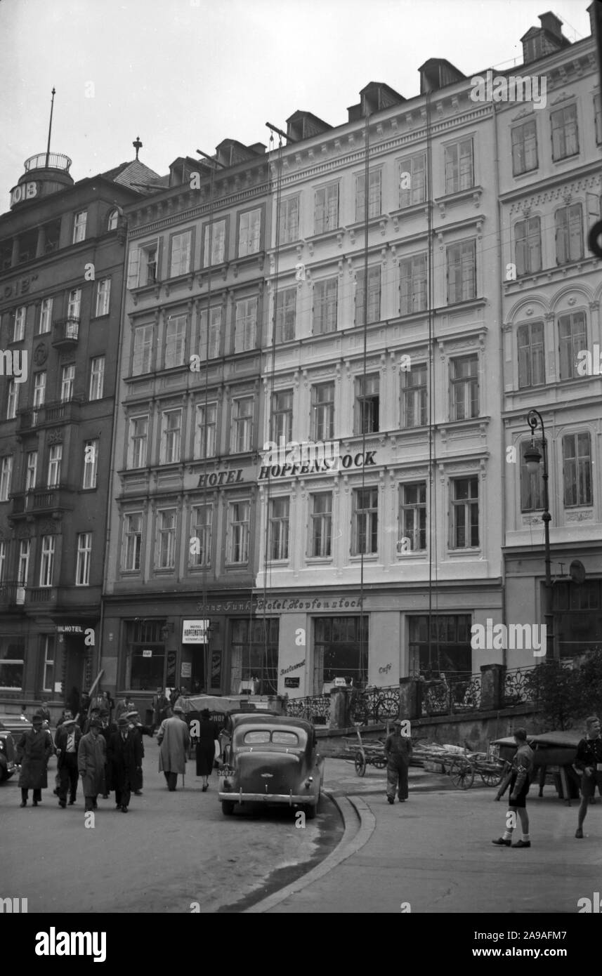 At Karlsbad, 1930s. Stock Photo