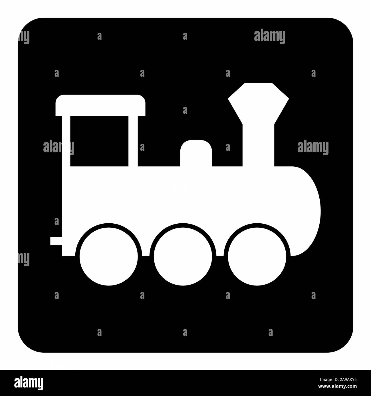 Locomotive icon illustration Stock Vector