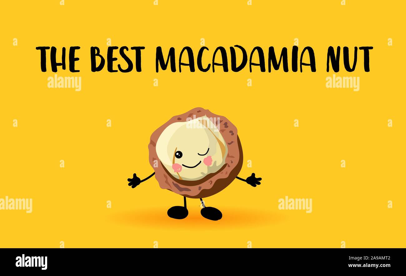 Macadamia nut character. Lovely wholesome food. Proteins and