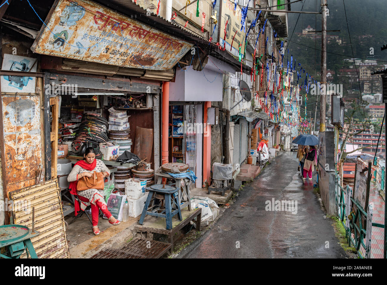 Ganj Road, Shimla, Himachal Pradesh Stock Photo