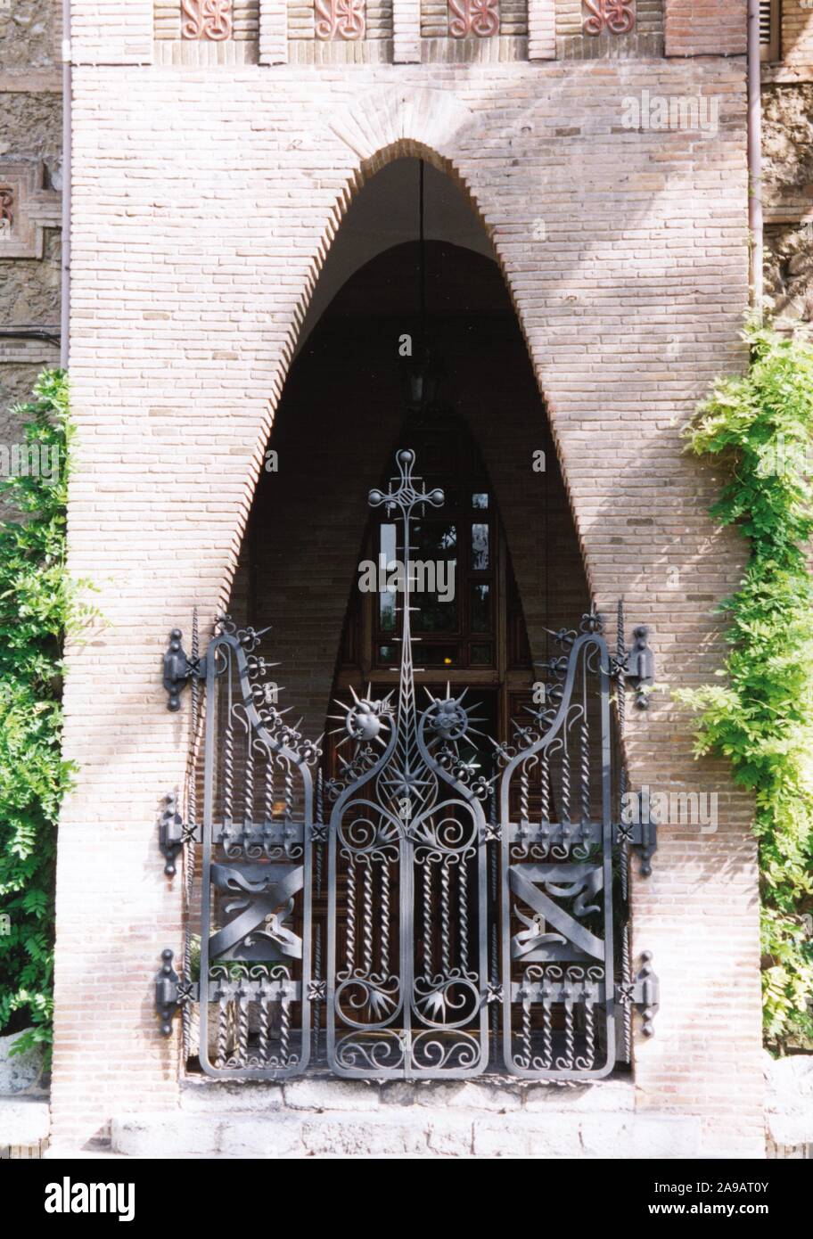 The Teresian College by Gaudí (Barcelona, 18881889), 2002 Stock Photo