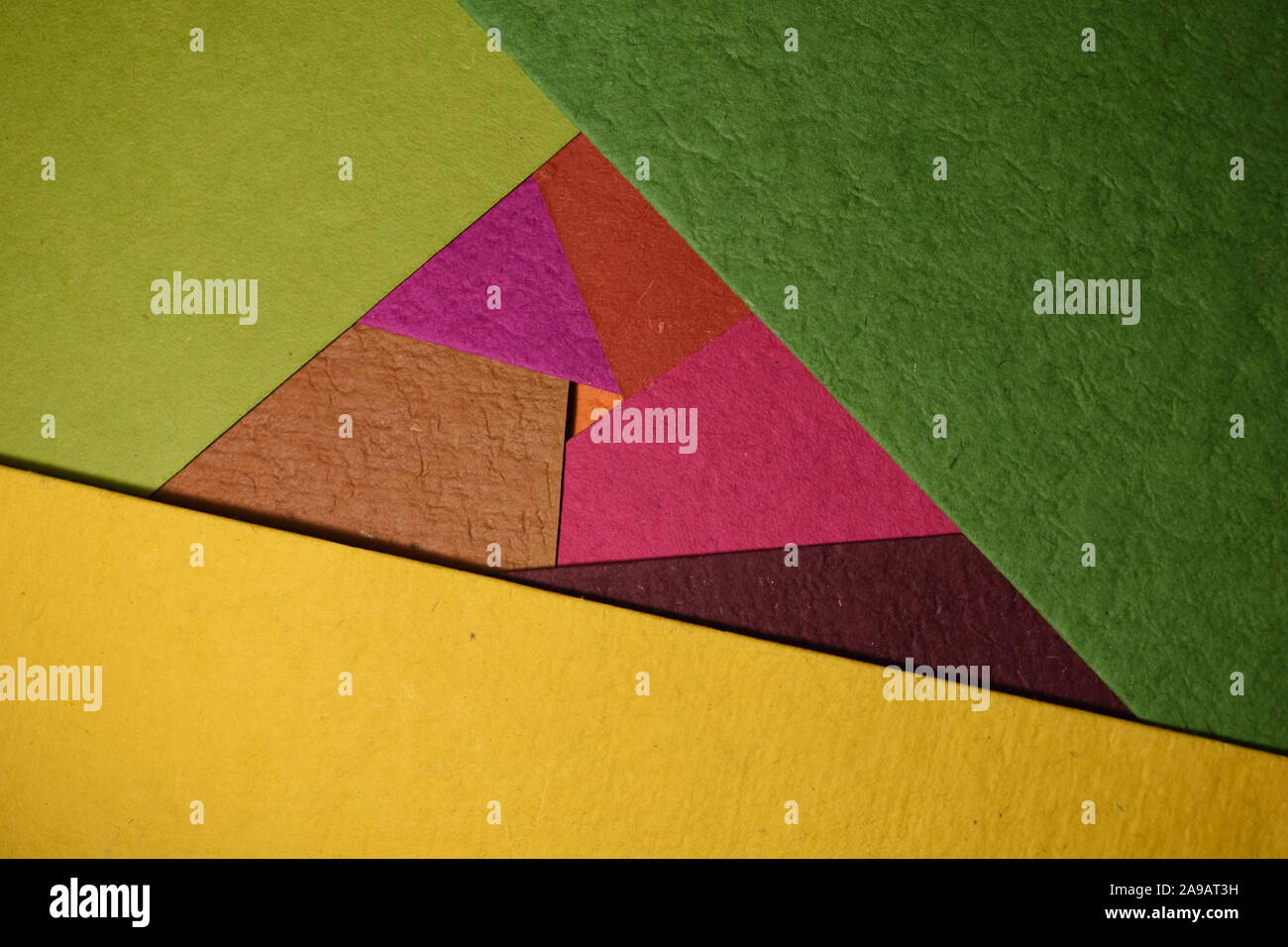 Multicolored sheets of paper. Stock Photo