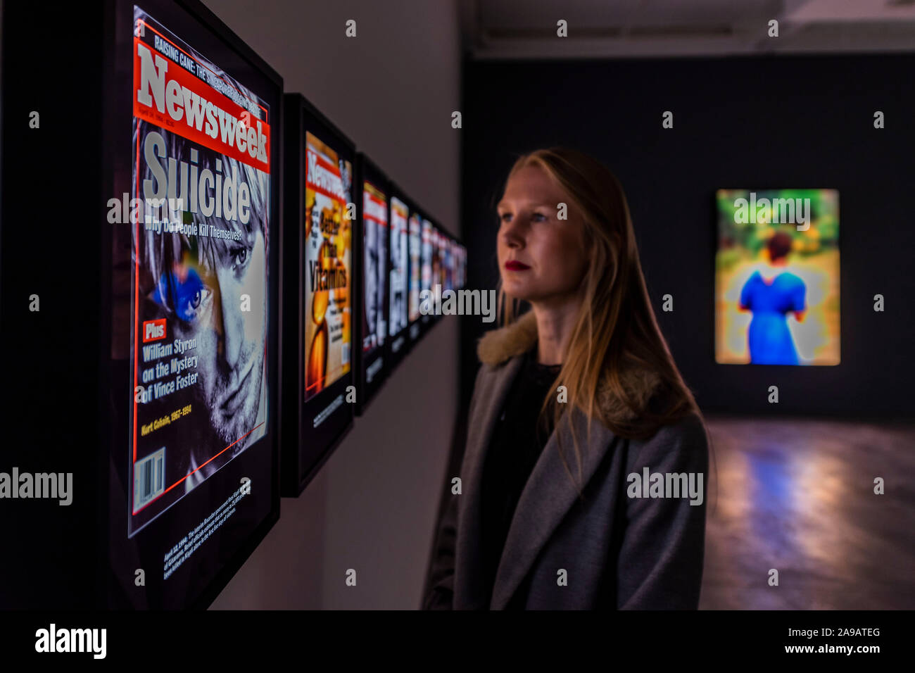 The Rwanda Project London, UK. 14th Nov, 2019. Covers of Newsweek which ignored teh ...