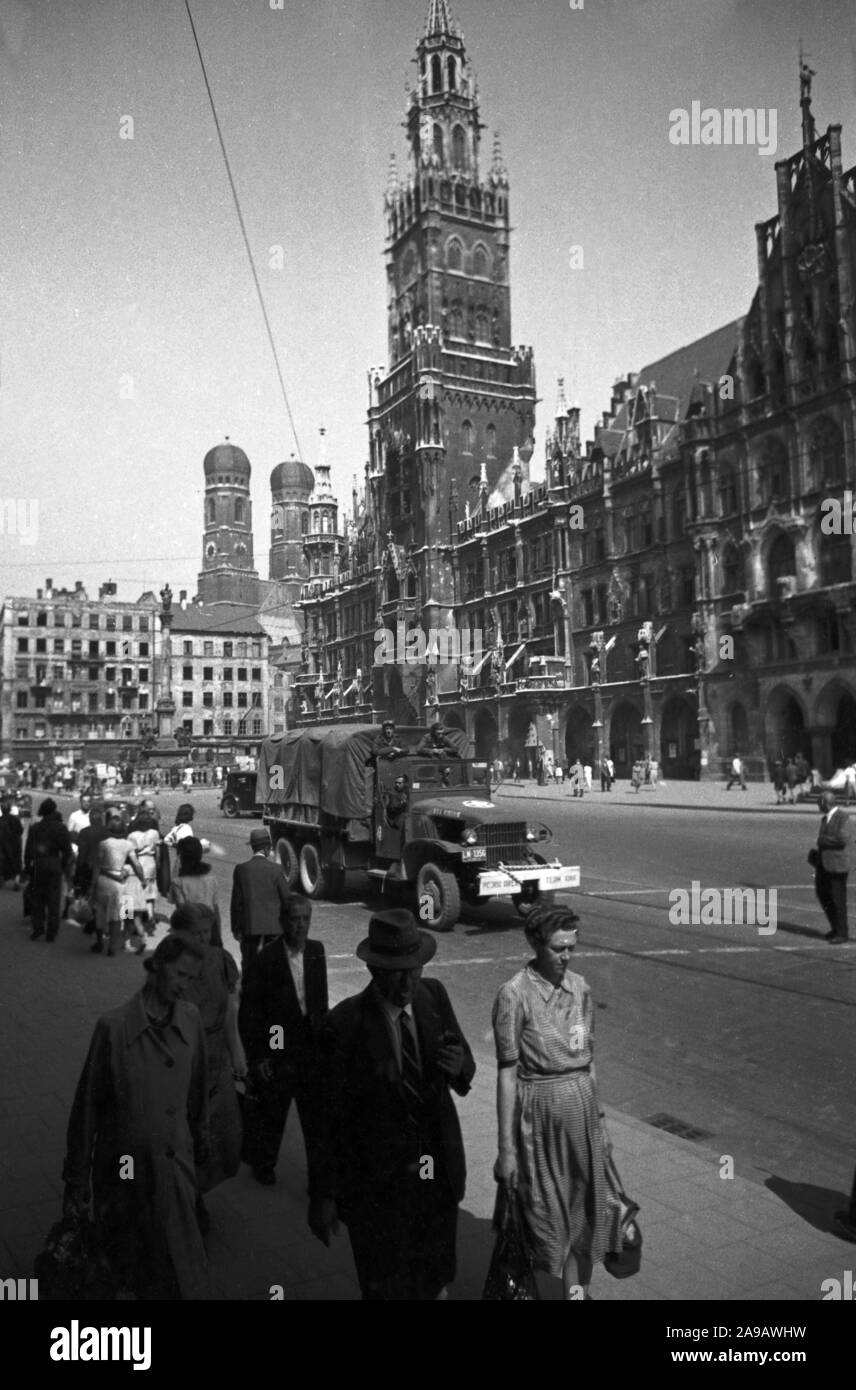 Postwar period in Munich Stock Photo Alamy