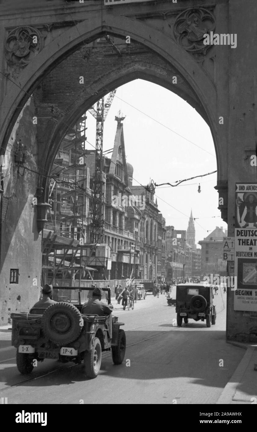 Postwar period in Munich Stock Photo Alamy