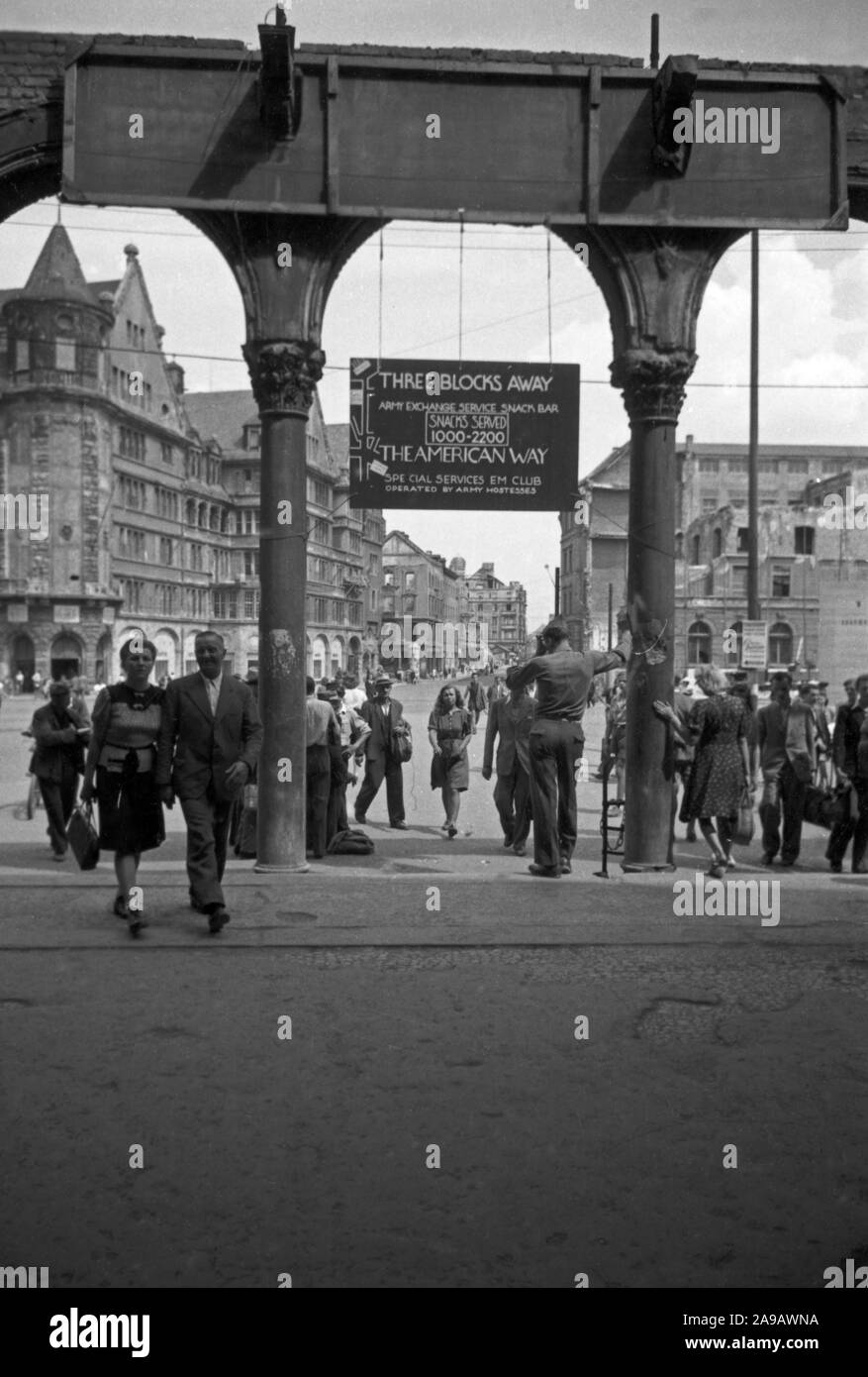 Postwar period in Munich Stock Photo Alamy