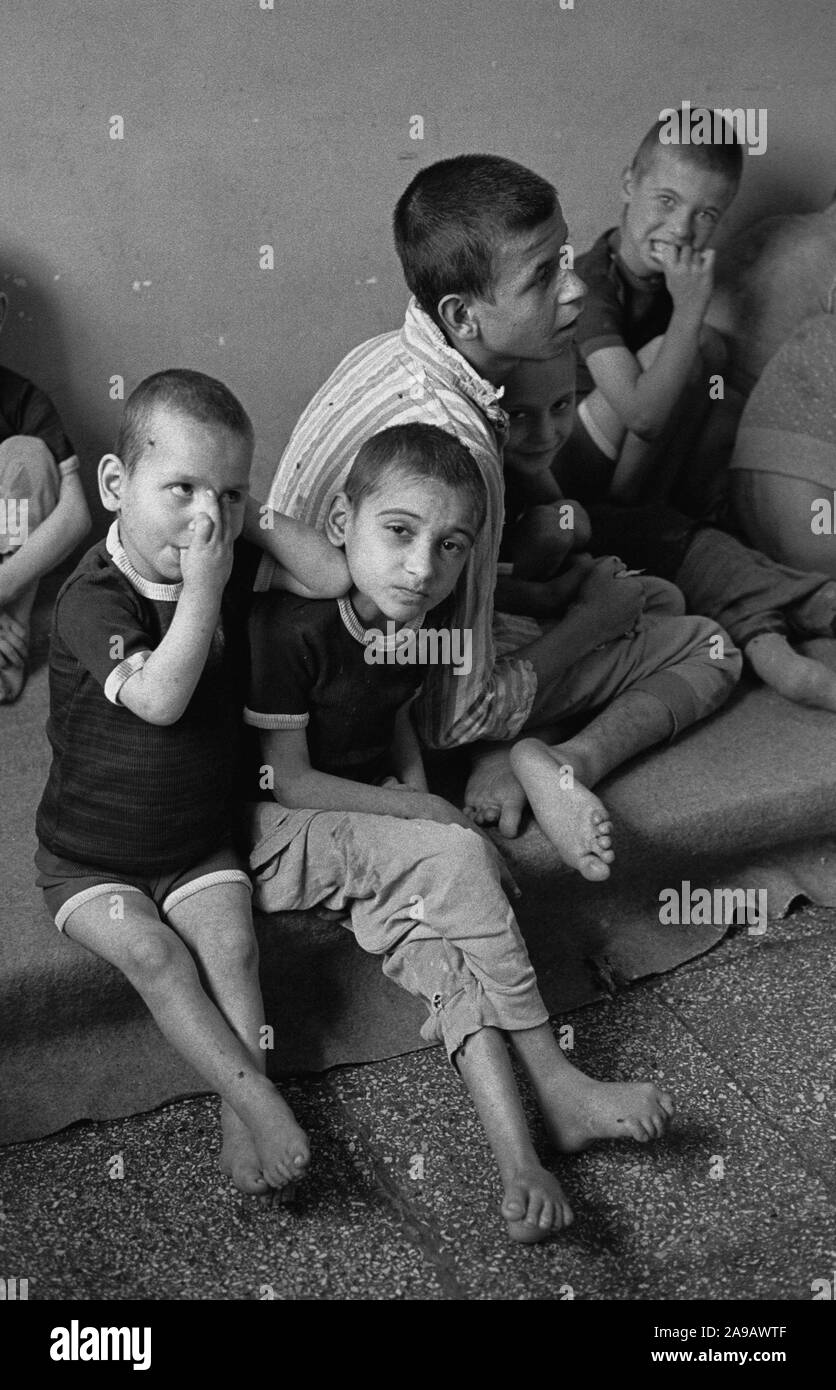 Children with disability Black and White Stock Photos & Images - Alamy