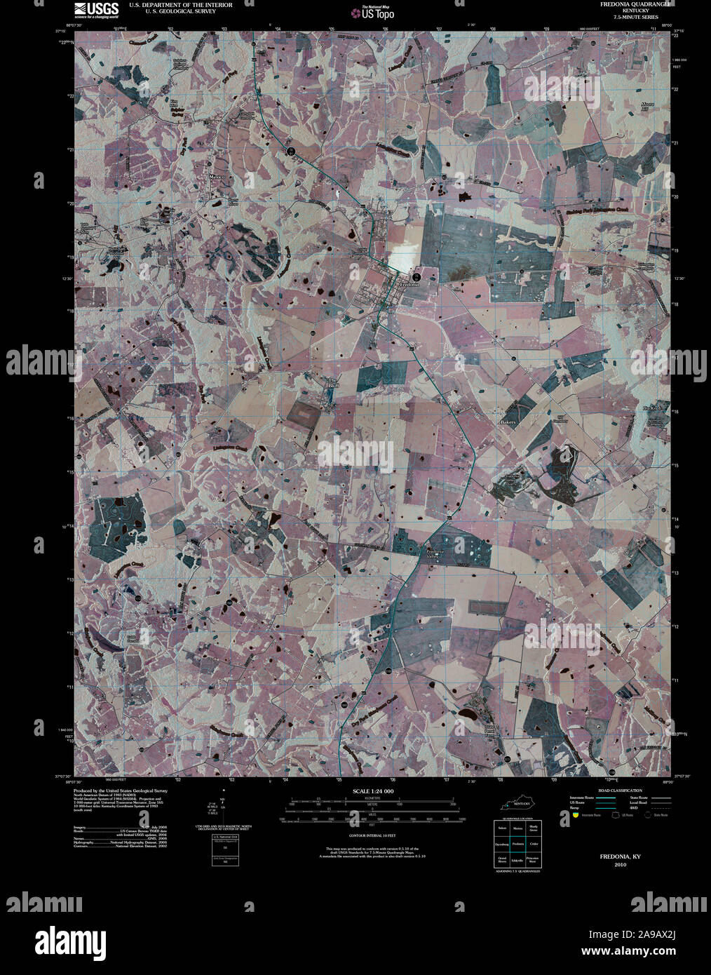 Map of fredonia hires stock photography and images Alamy