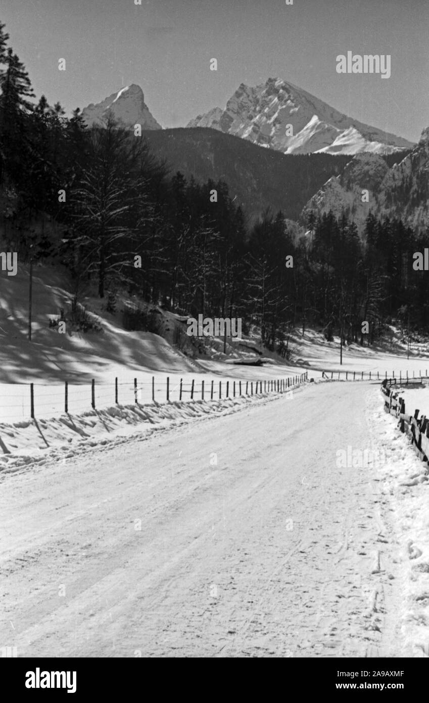 Around Berchtesgaden, Germany 1940s. Stock Photo