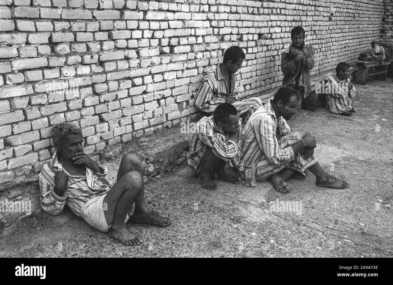 Patients in mental hospital, (Fier ?) , Albania, 1992 Stock Photo - Alamy