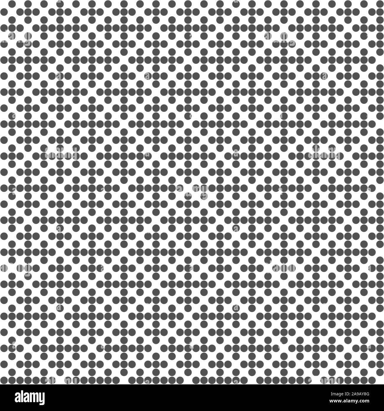 Abstract geometric seamless pattern. Dotted black and white halftone background. For wallpapers, textile design Stock Vector