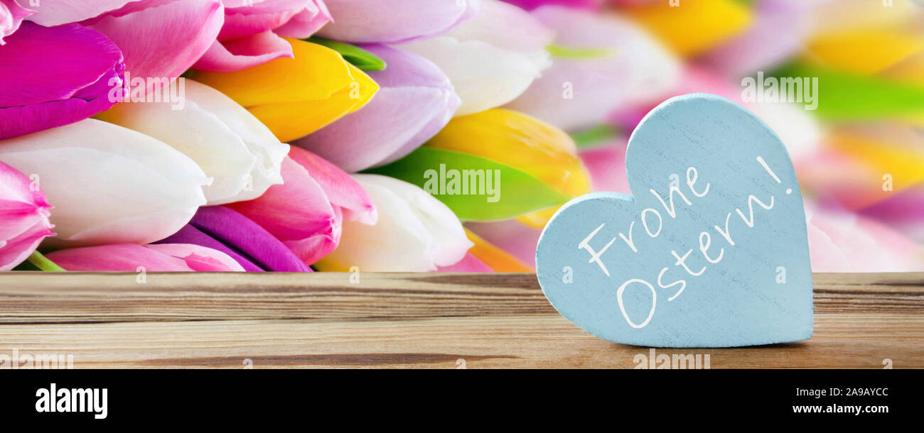 German Happy Easter Stock Photo