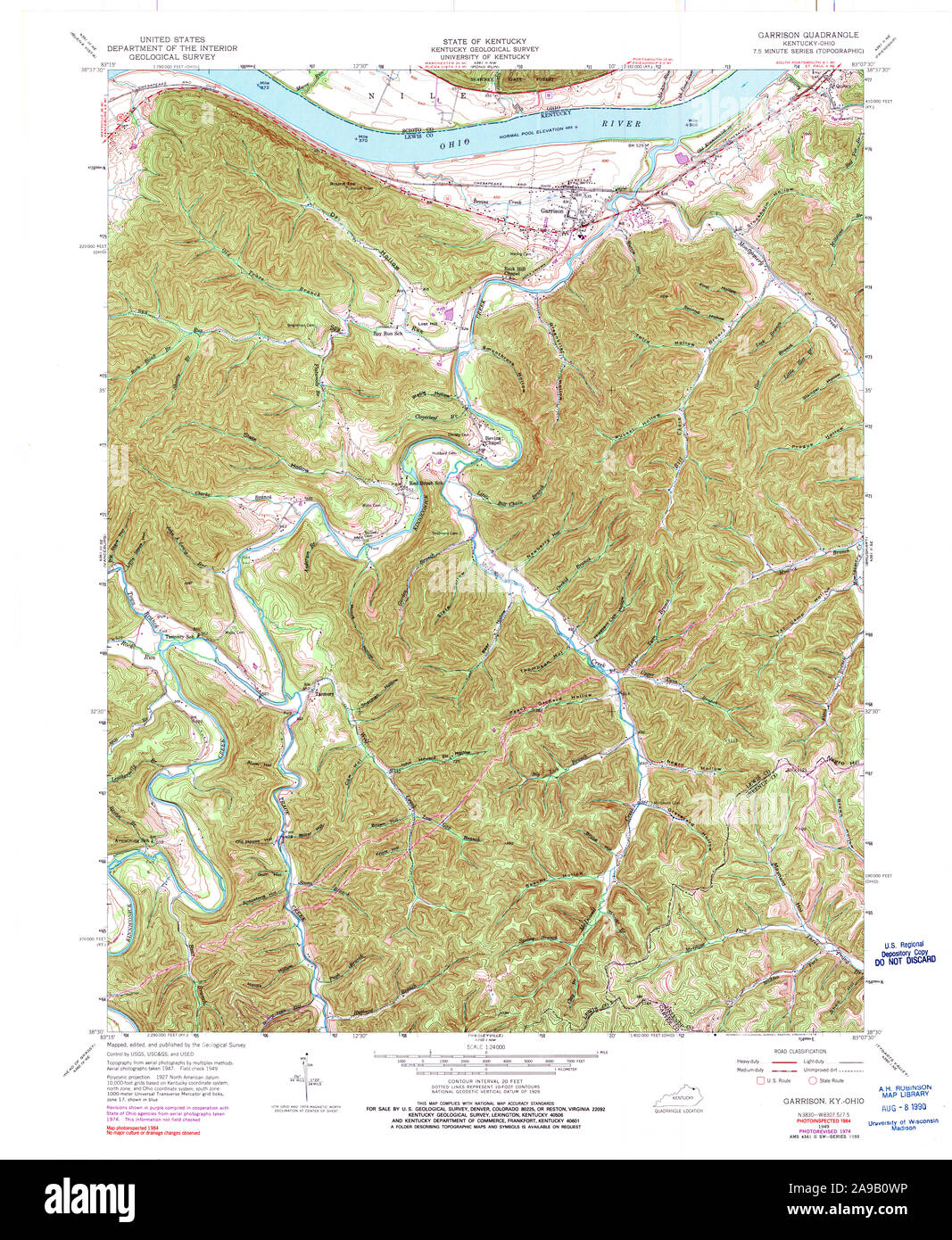 Map of garrison Cut Out Stock Images & Pictures Alamy