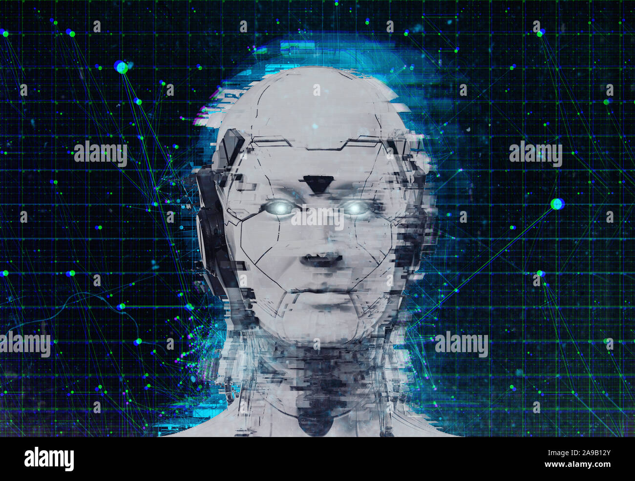 Technology Robot Sci Fi Woman Cyborg Android Background