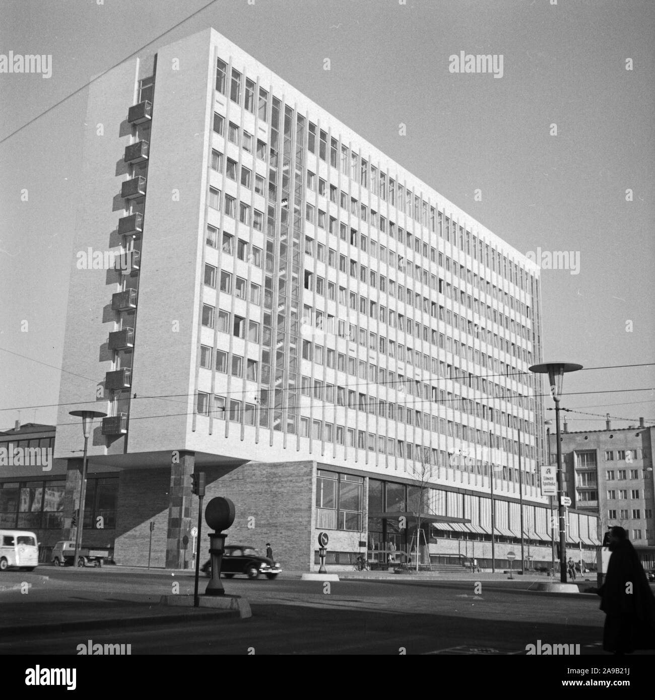 AOK building at Frankfurt, Germany 1950s. Stock Photo