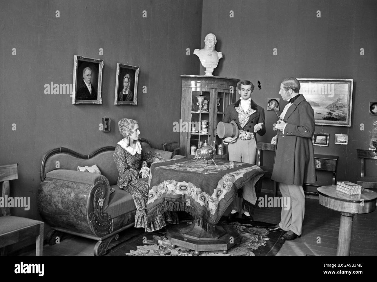 Amateur Actors Present Various Fashion Eras Here Biedermeier