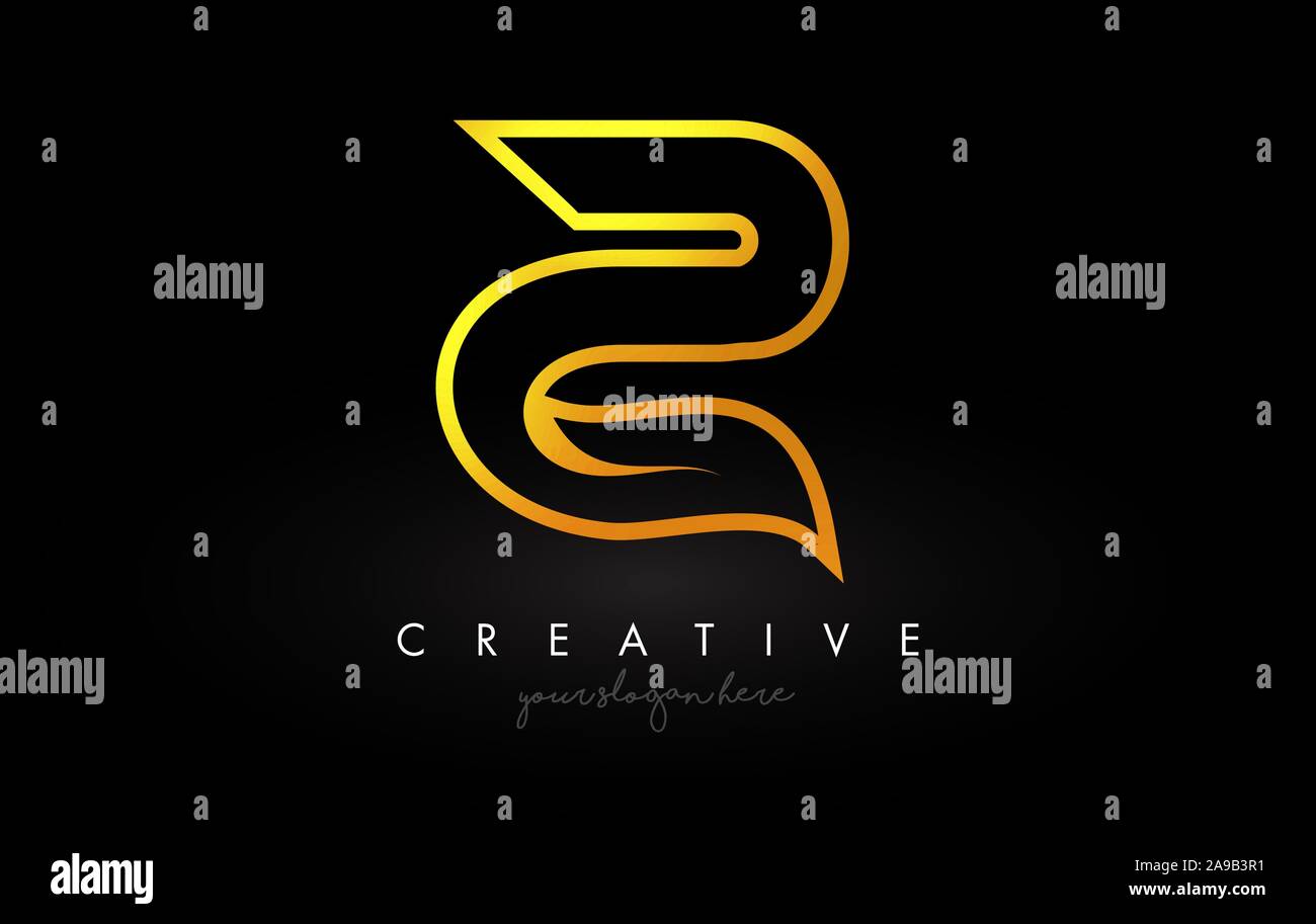 Letter Z Golden Monogram Leaf Logo Icon Design with Gold Yellow Colors ...