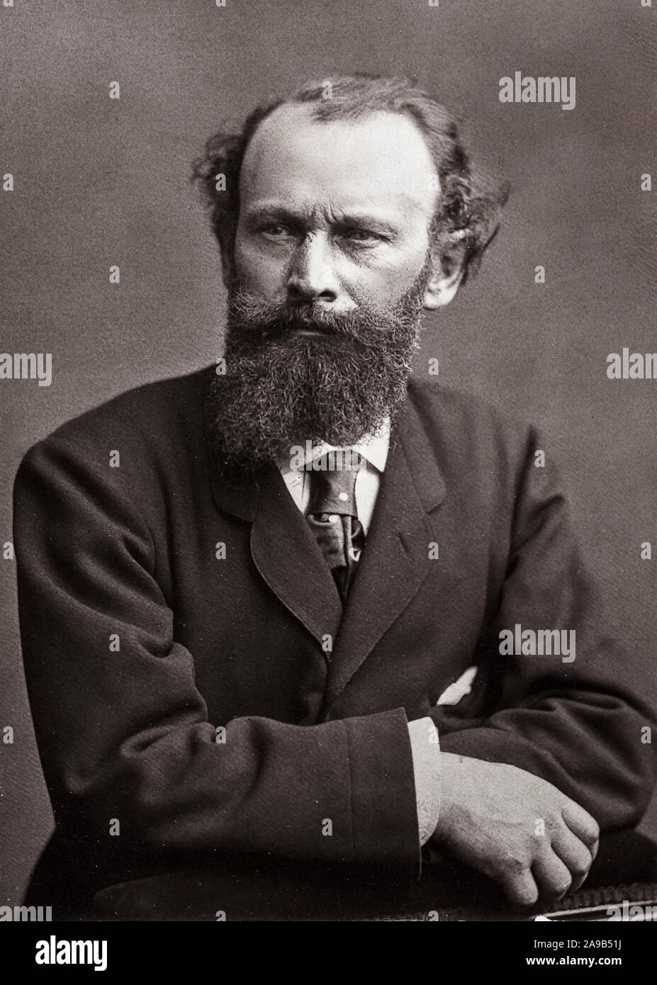 Edouard Manet (1832-1883), French modernist painter, portrait photograph,19th Century Stock Photo