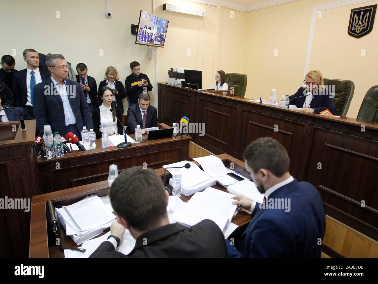 Kiev Ukraine 14th Nov 2019 Oleksandr Pysaruk L The Chairman