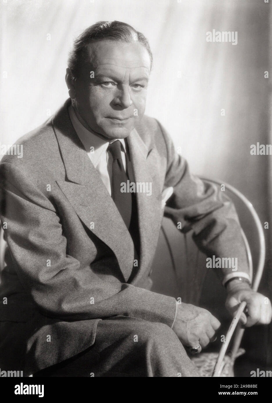 Paul Hartmann, deutscher Schauspieler, Deutschland späte 1950er Jahre. German actor Paul Hartmann, Germany late 1950s. Stock Photo