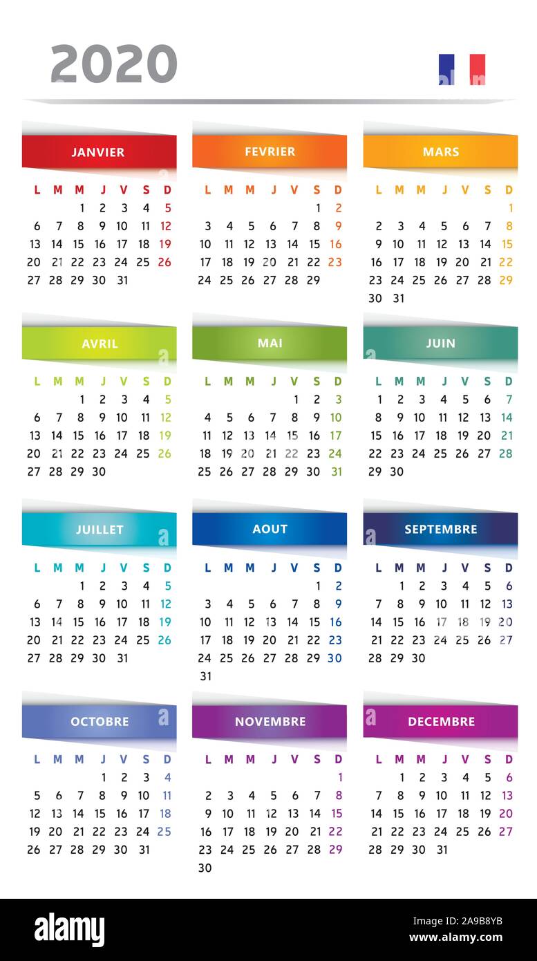 Calendrier francais hi-res stock photography and images - Alamy