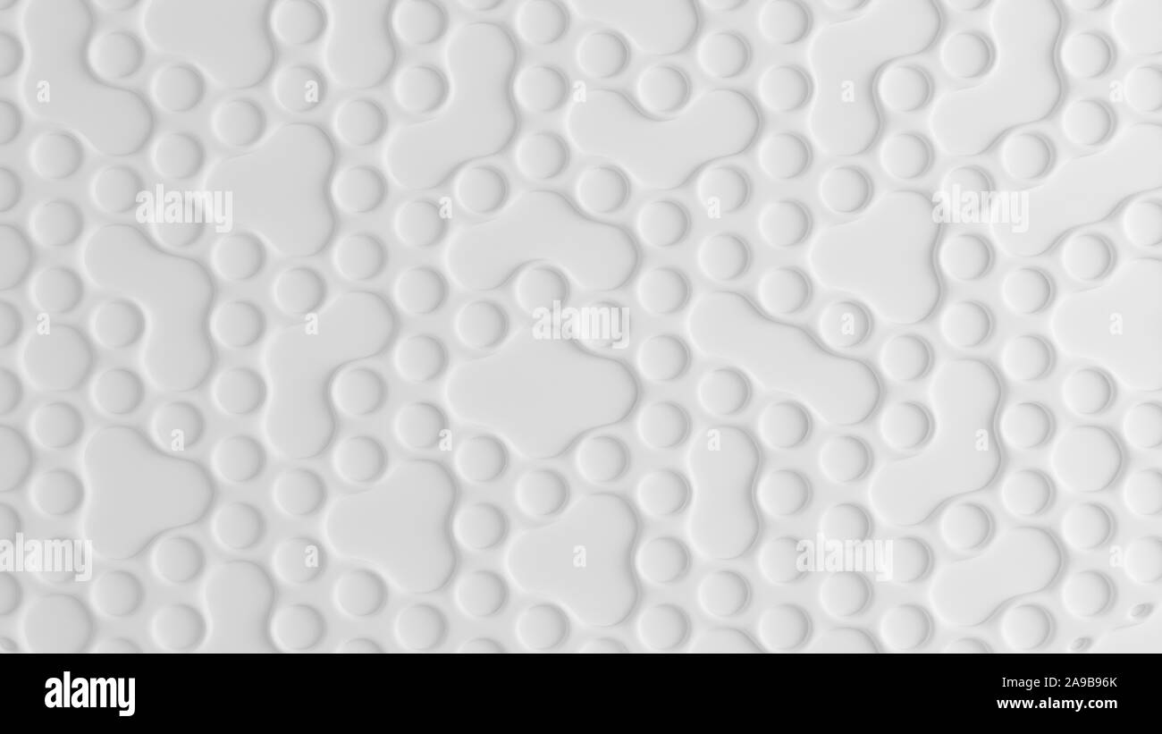 White hexagon background. 3d rendering 3d illustration Stock Photo - Alamy