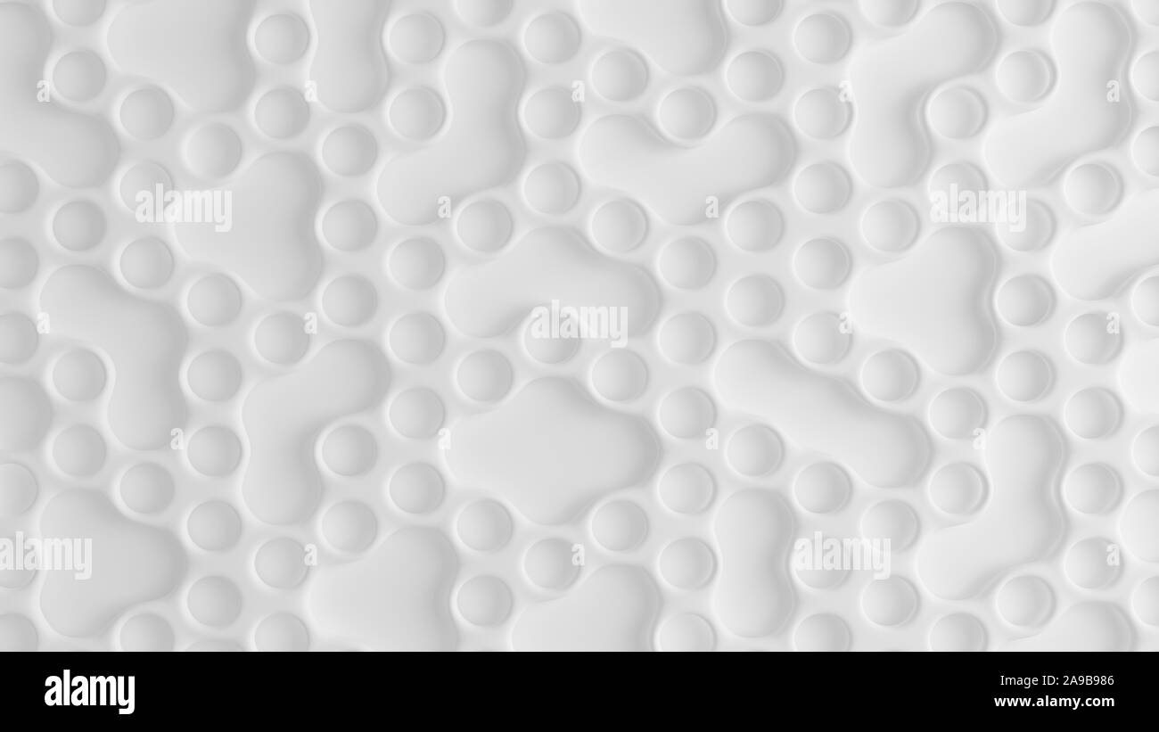 White hexagon background. 3d rendering 3d illustration Stock Photo - Alamy