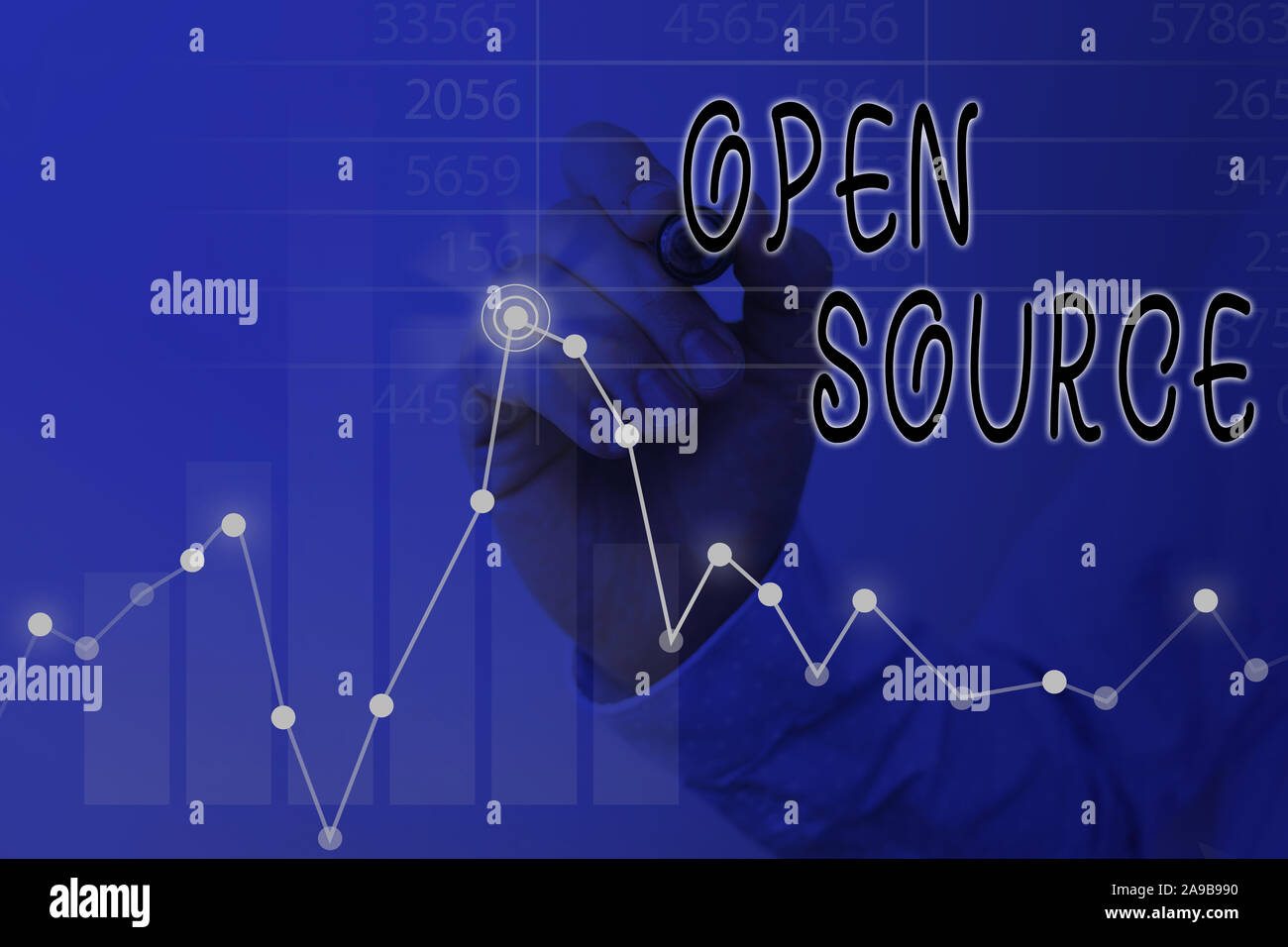 Text sign showing Open Source. Business photo text denoting software which original source code is made free Stock Photo