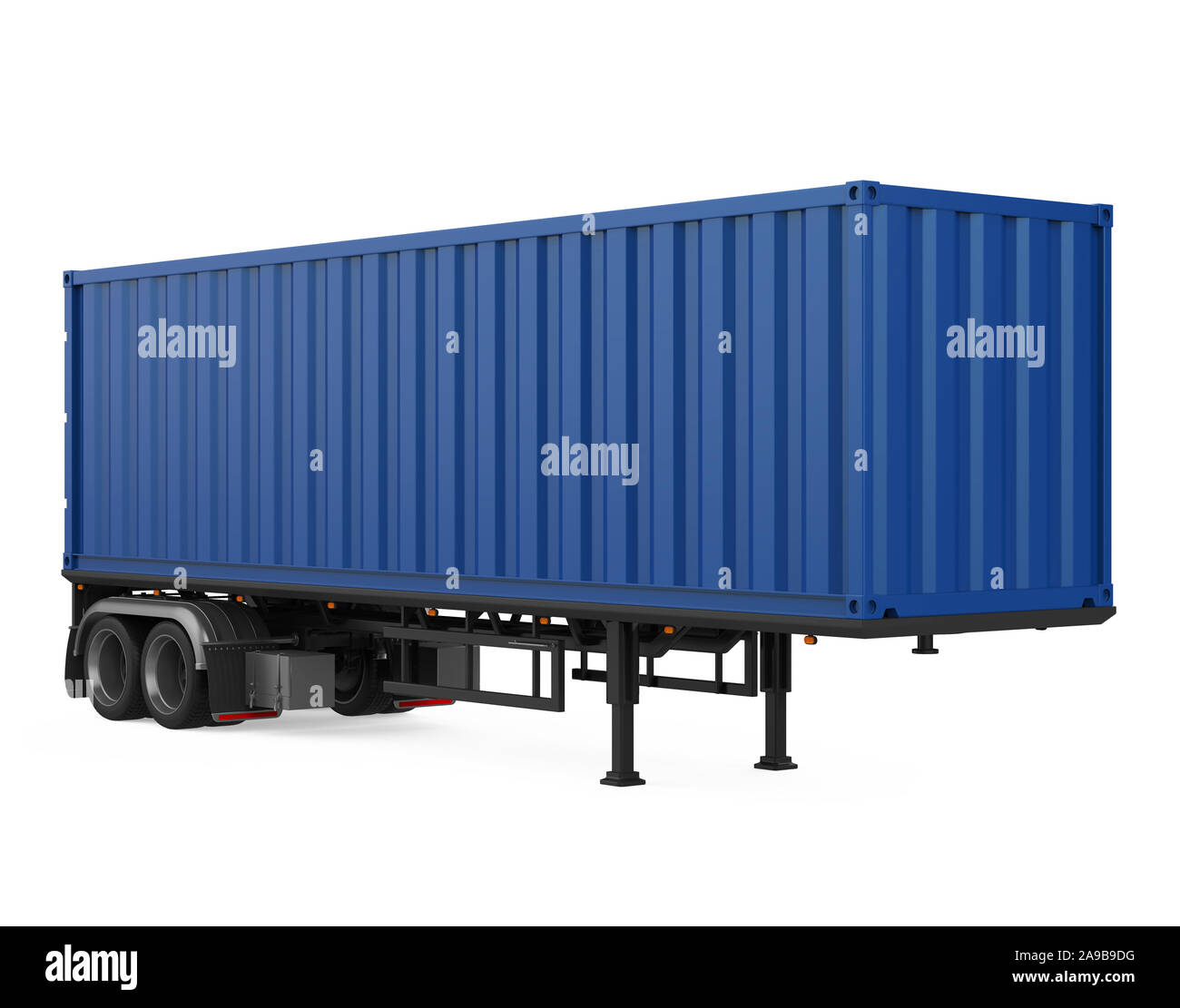 SemiTrailer Container Isolated Stock Photo Alamy