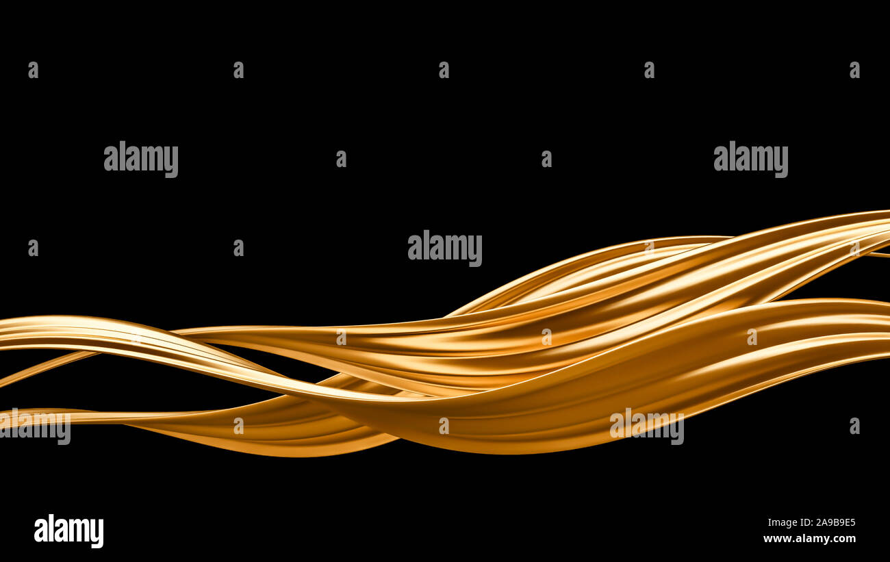 Splash gold black background. 3d rendering 3d illustration Stock Photo ...