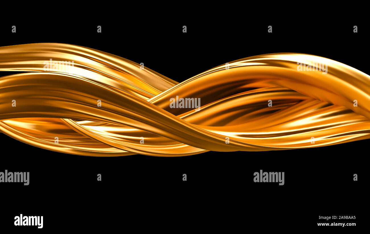 Splash gold black background. 3d rendering 3d illustration Stock Photo ...
