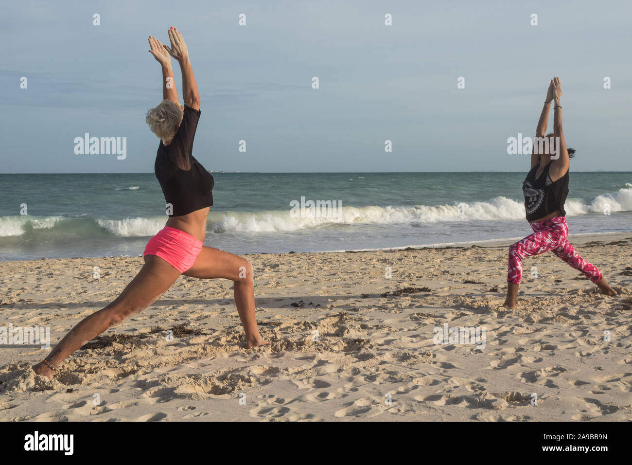 cancun beach yoga