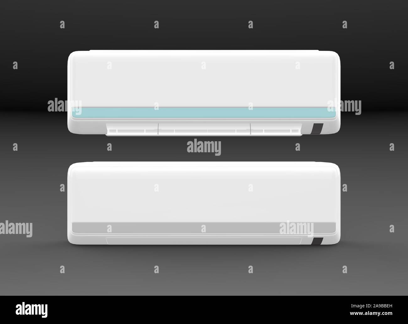 Air Conditioner isolated 3D Rendering Stock Photo - Alamy