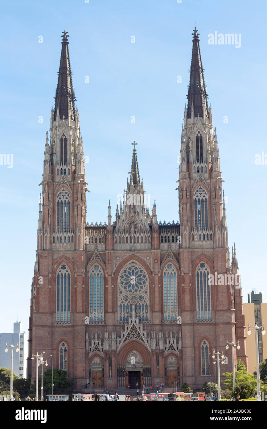 The Cathedral of La Plata, Argentina, dedicated to the Immaculate  Conception, is the 58th tallest church in the world. This Neogothic edif  Stock Photo - Alamy