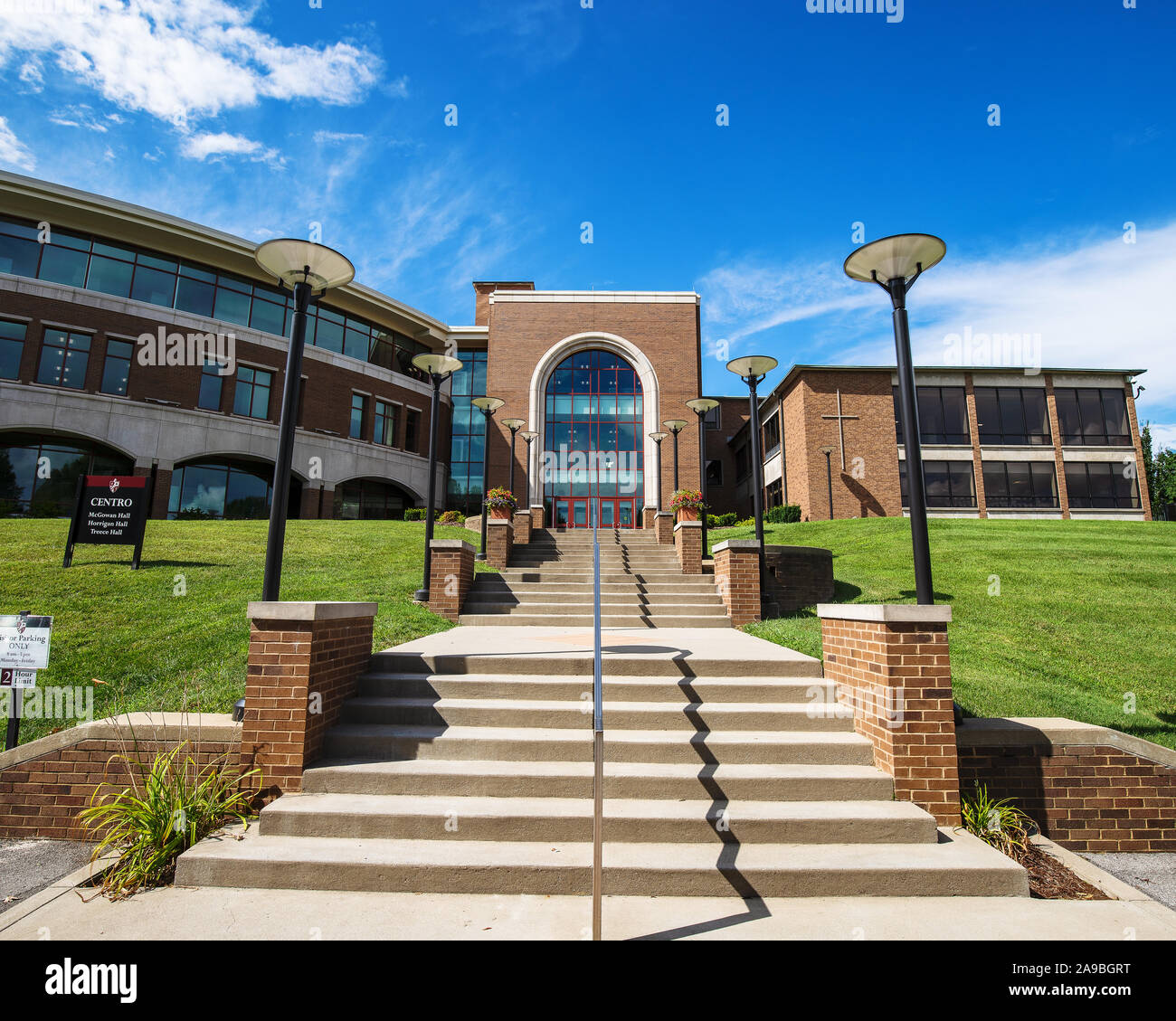 Bellarmine University is an independent, private Catholic university that was established in 1950. Stock Photo