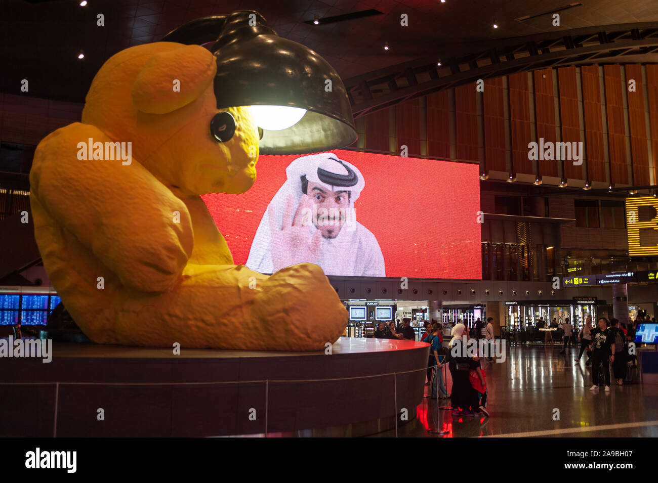 Hamad Reeasi 27.06.2019, Doha, , Qatar - Interior view of the new Hamad ...
