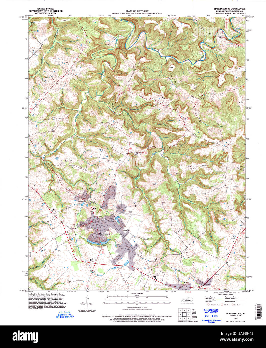 Map of hardinsburg Cut Out Stock Images & Pictures Alamy