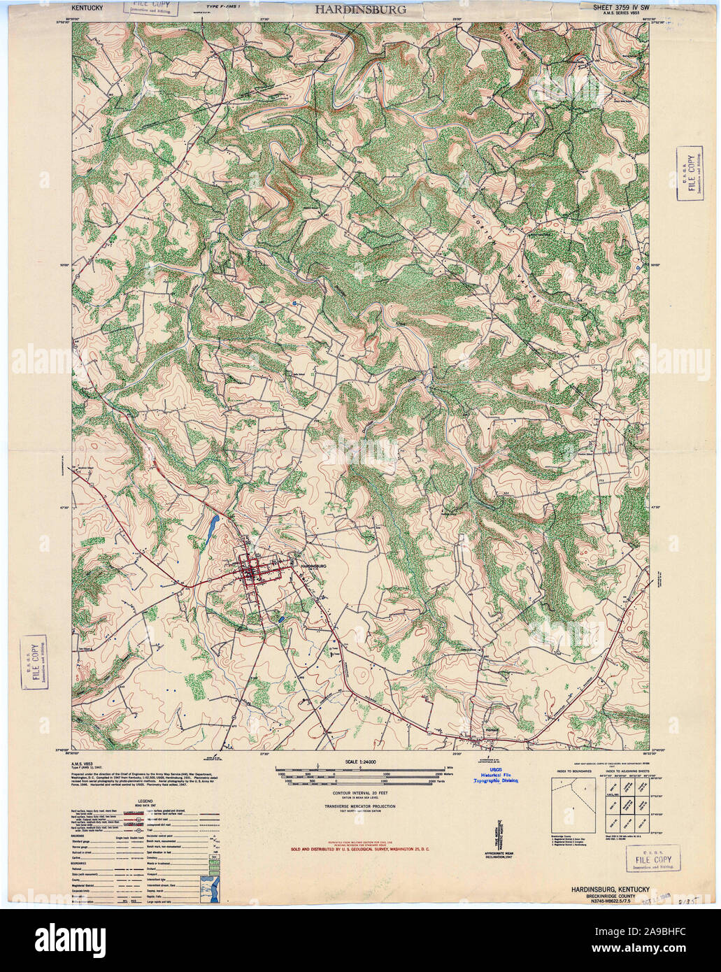 Map of hardinsburg hires stock photography and images Alamy