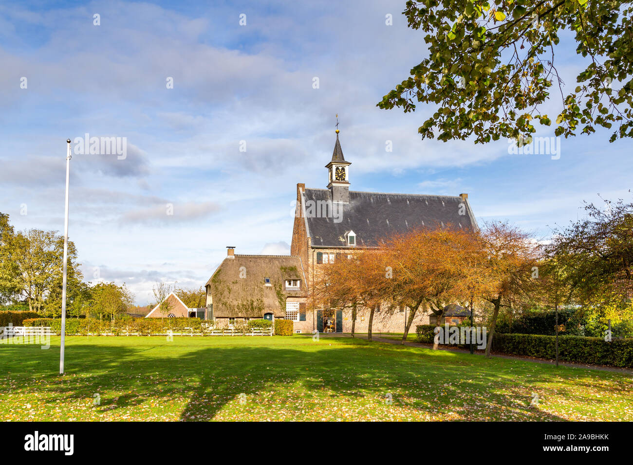 Church and former centre of Modern Devotion movement and Monastery brewery in Windesheim, OVerijssel in the Netherlands Stock Photo
