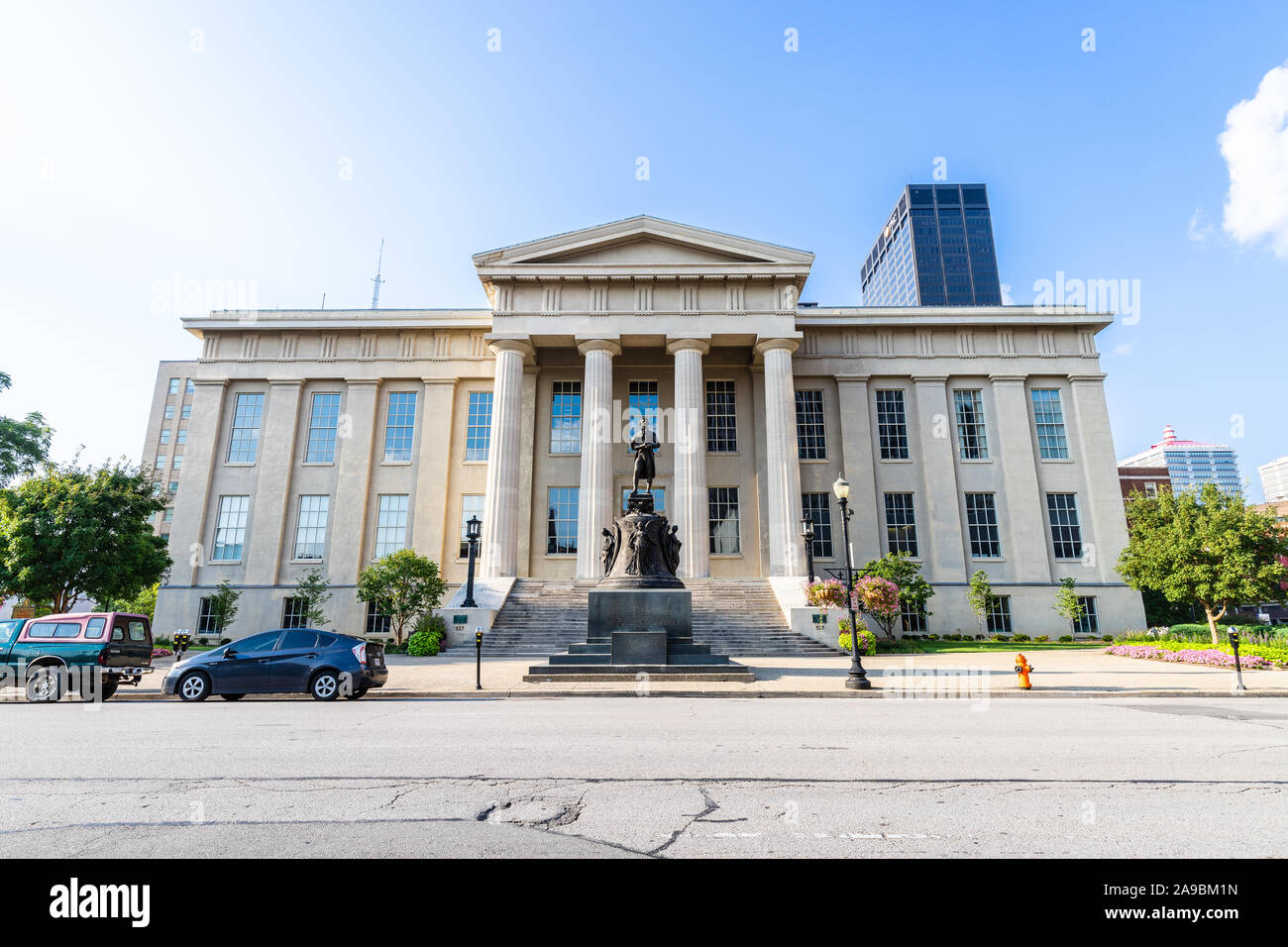 Louisville Metro Hall is in the center of downtown Louisville and is home to the Mayor's Office and the Jefferson County Clerk's Office. Stock Photo