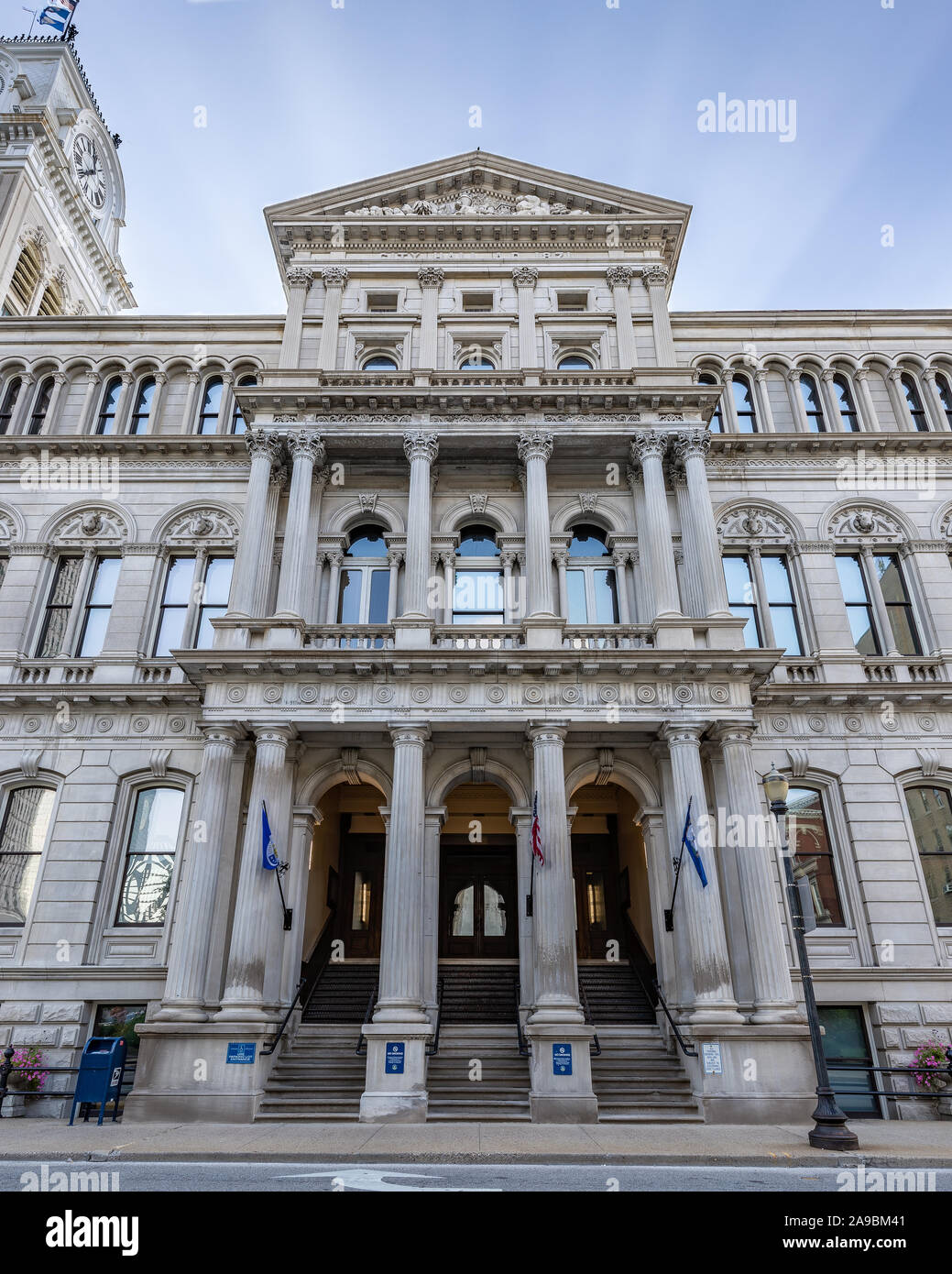 Louisville City Hall was opened in 1873 and was placed on the National
