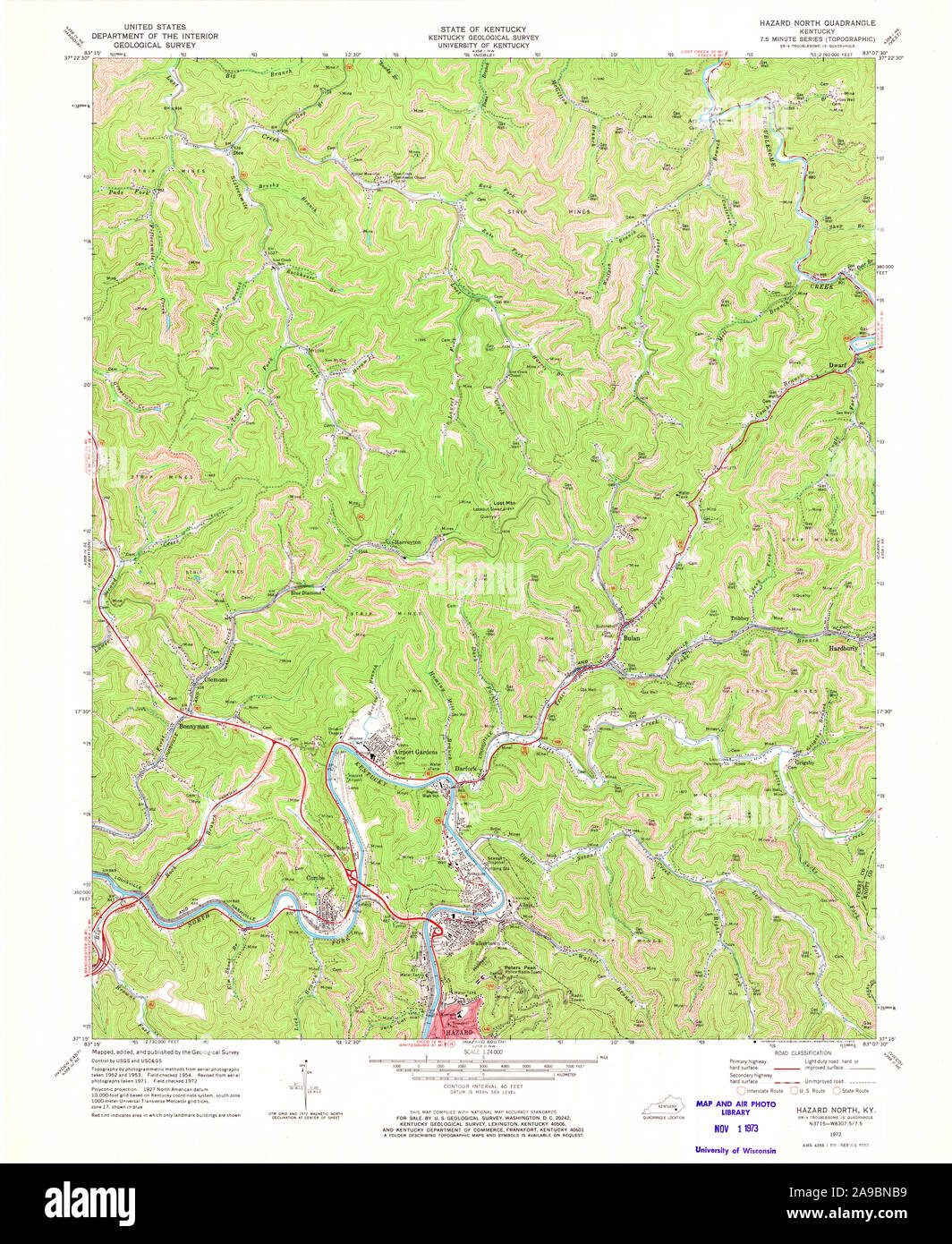 Hazard kentucky map Cut Out Stock Images & Pictures Alamy