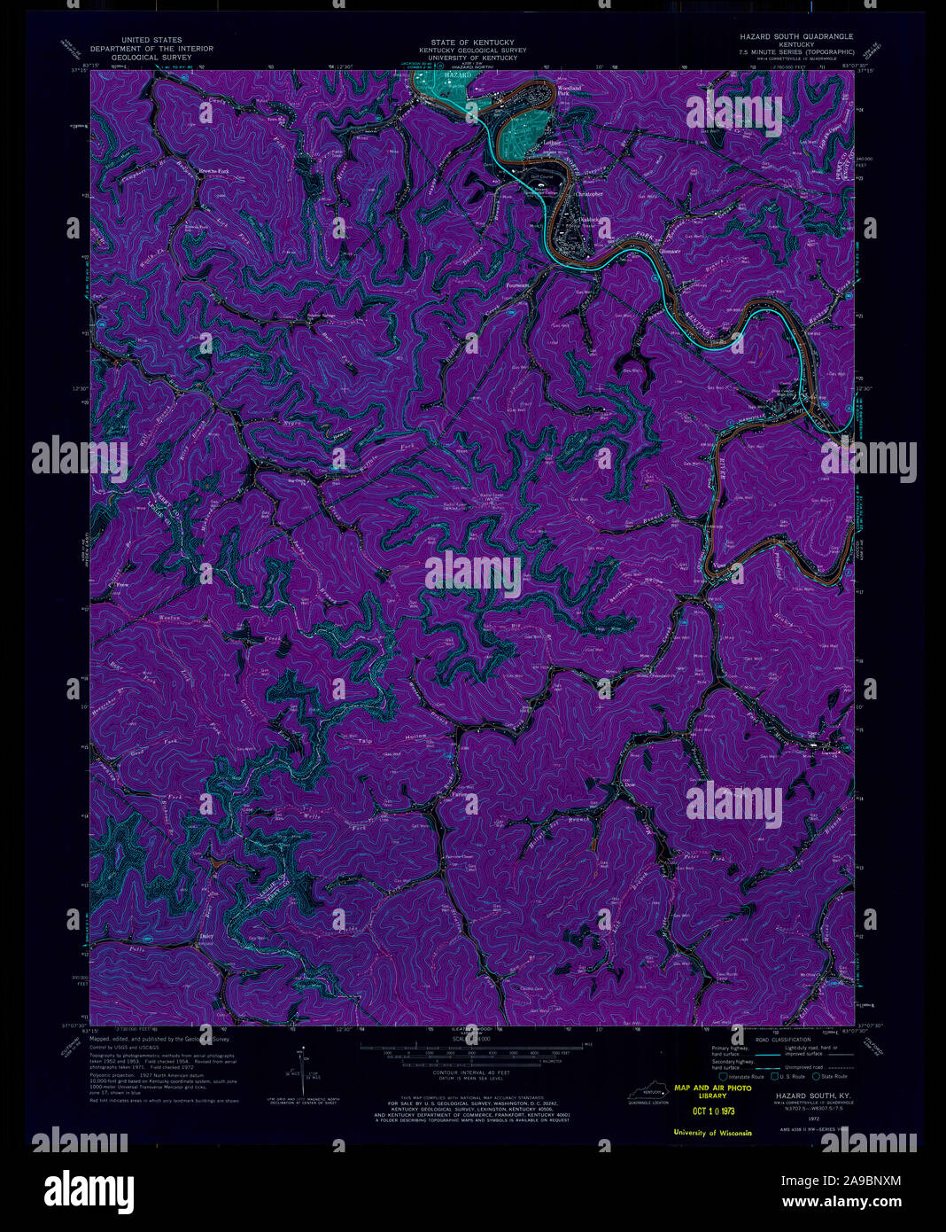 Hazard kentucky map hires stock photography and images Alamy