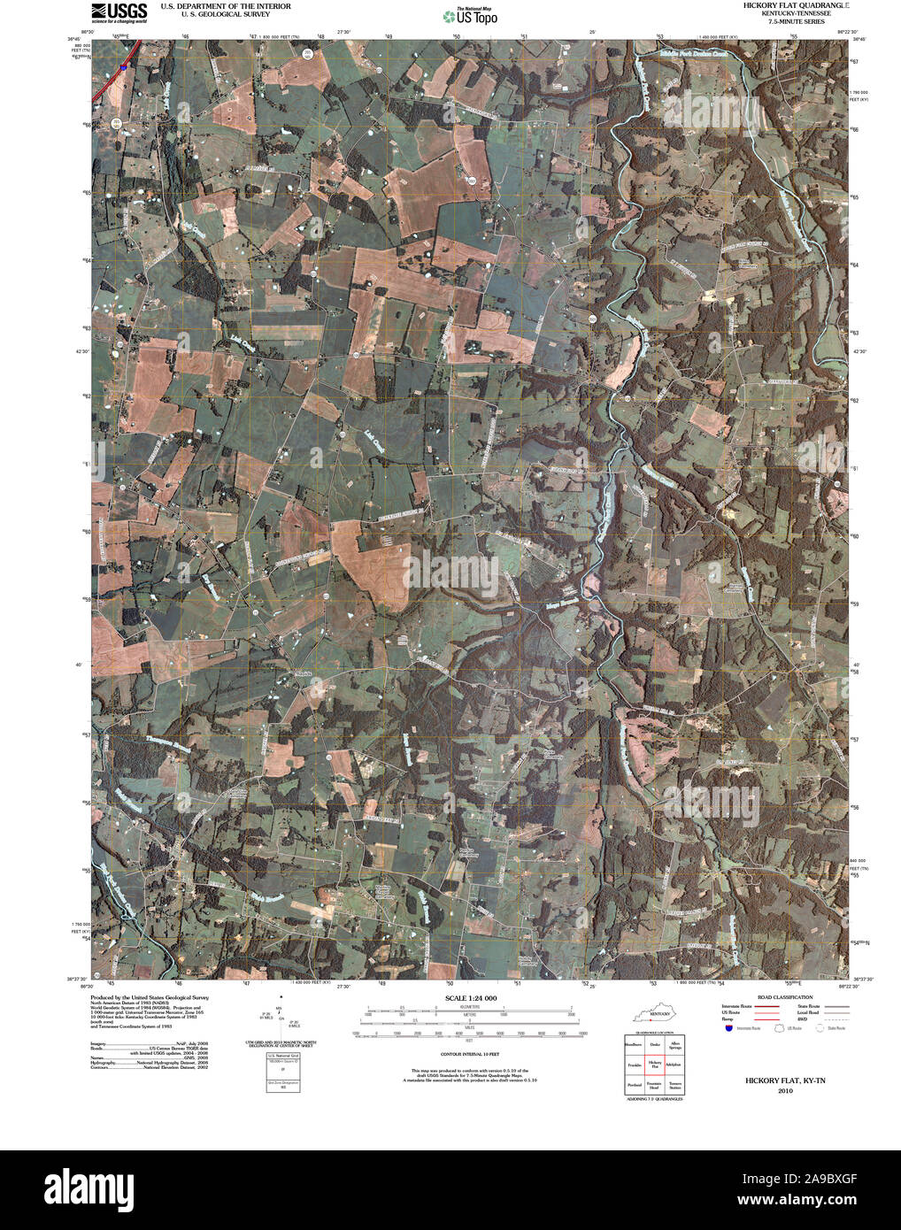 Hickory flat map hires stock photography and images Alamy